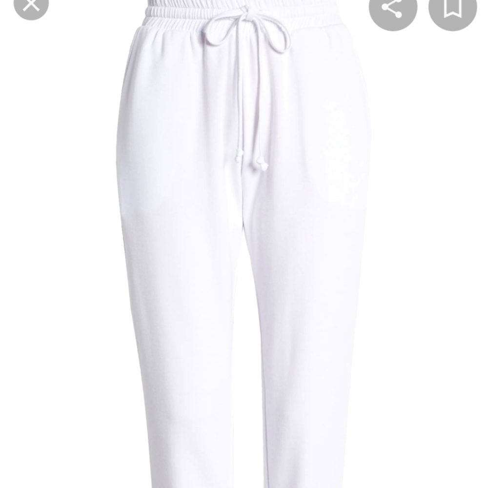 Treasure & Bond white tapered sweatpants XL